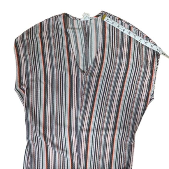 dRA Antropologie Boho Midi Pullover Multicolored Striped Sleeveless Dress Small - Picture 15 of 16